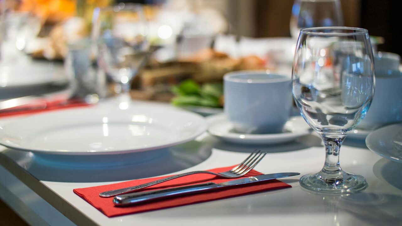 close up photo of formal table setting