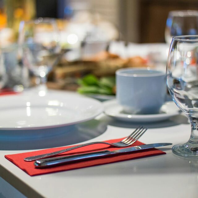 close up photo of formal table setting