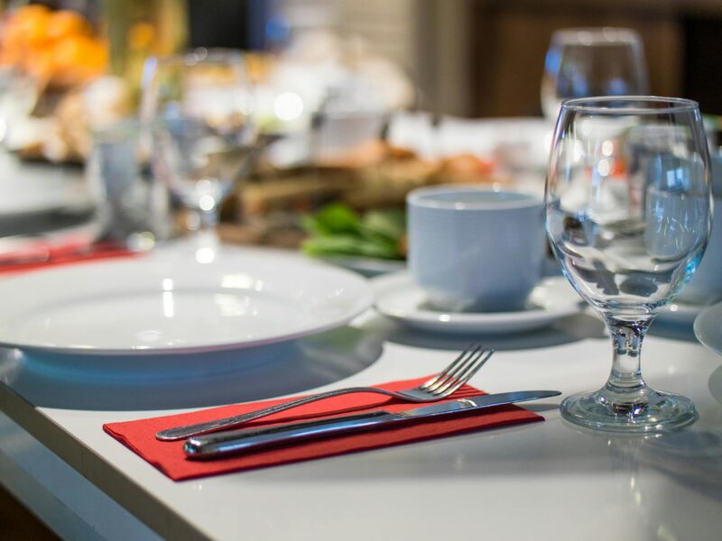 close up photo of formal table setting